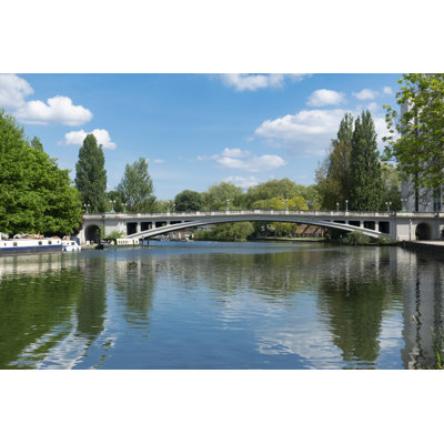 Thames Scene At Reading - Wrapped Canvas Print