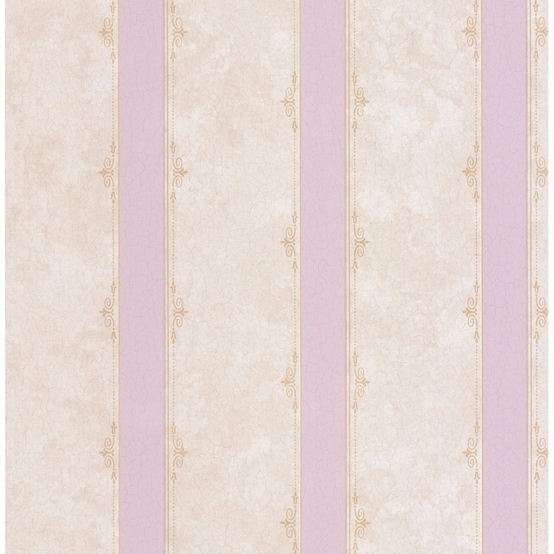Dolphin Stripe 10m x 53cm Wallpaper Roll, Lilac