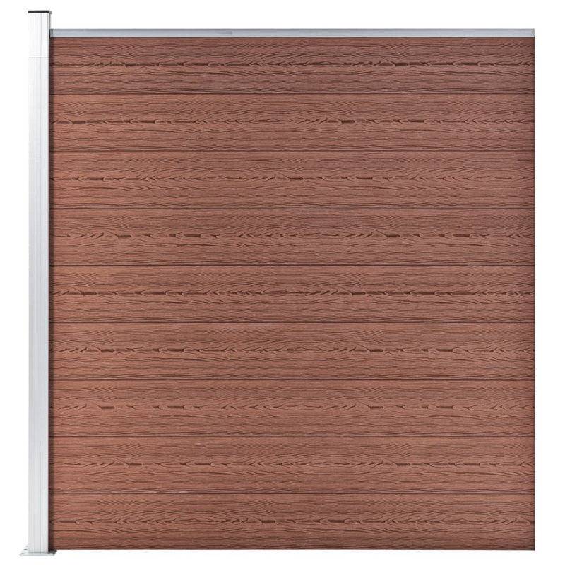 Seren Garden Fence WPC 175x186 cm, Brown
