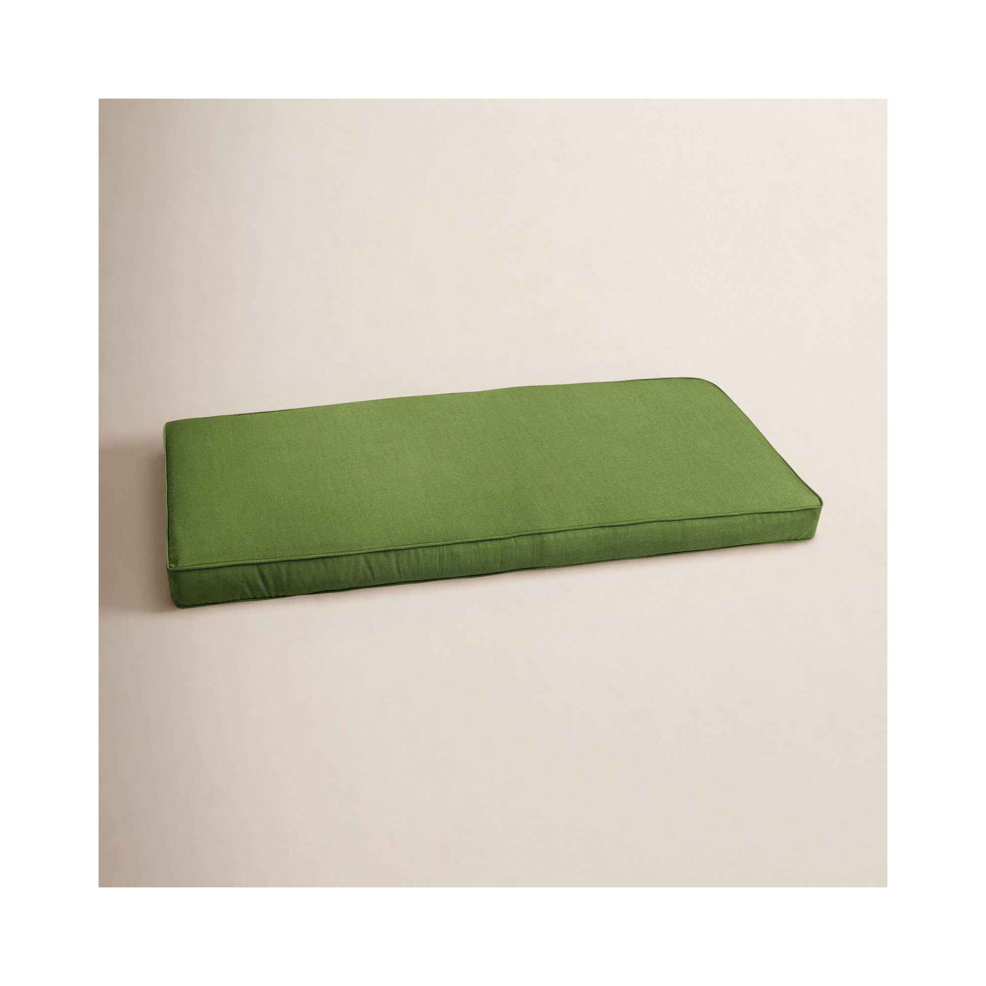 Sunbrella Outdoor Bench Cushion, 2" H x 55" W x 19" D, Cilantro Green