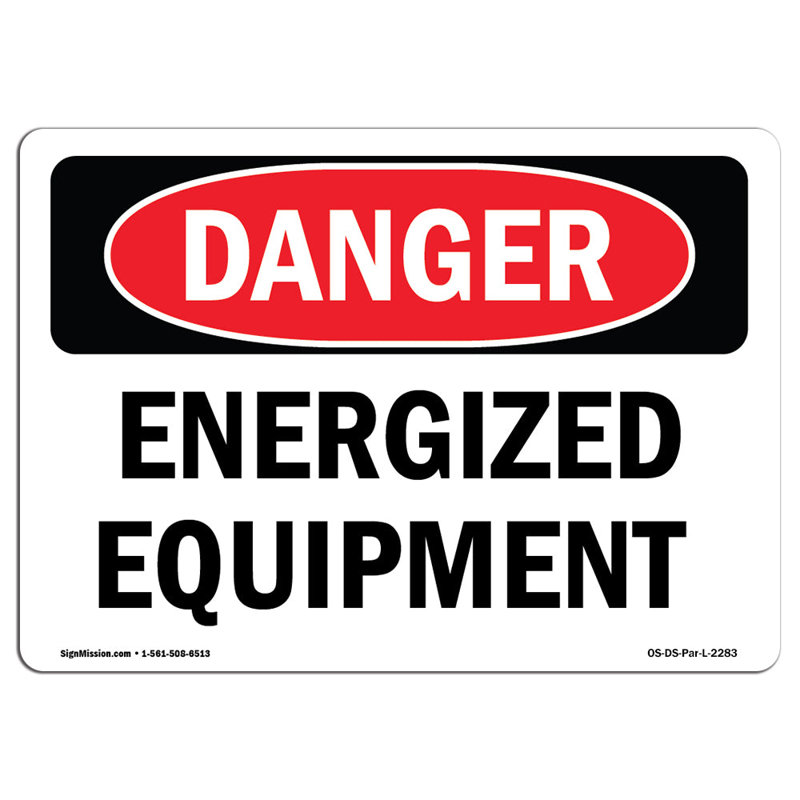 Enseigne en aluminium "Energized" 12 x 18, H 18 po x l 24 po x P 0,1 po
