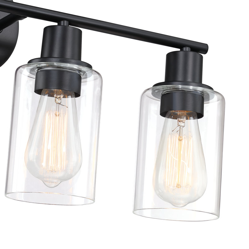 4 - Light Dimmable Vanity Light, Matte Black