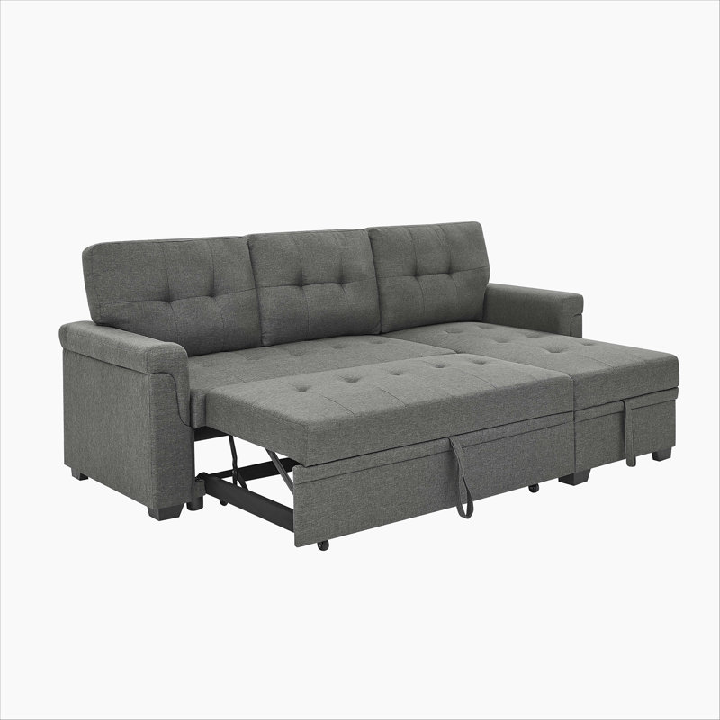86'' Upholstered Pull-Out Sofa Bed