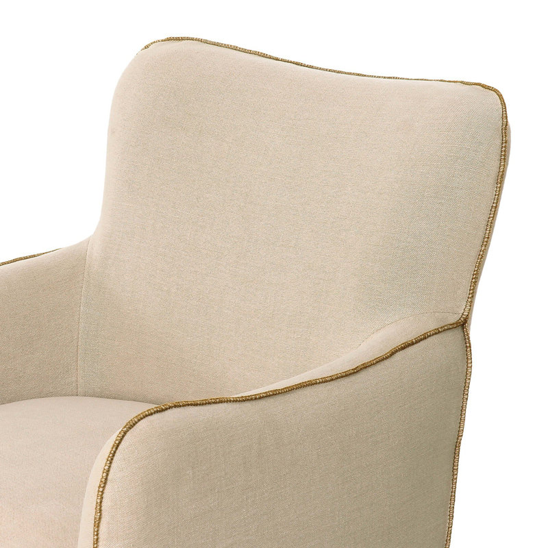 Devon Slipcover Swivel Chair-Broadway Dune, Broadway Dune