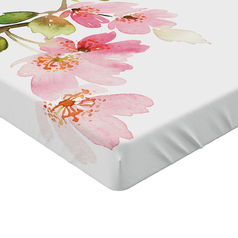 Ensemble de 2 draps-housses Ambesonne, Multicolore / floral 5, Drap-housse grand