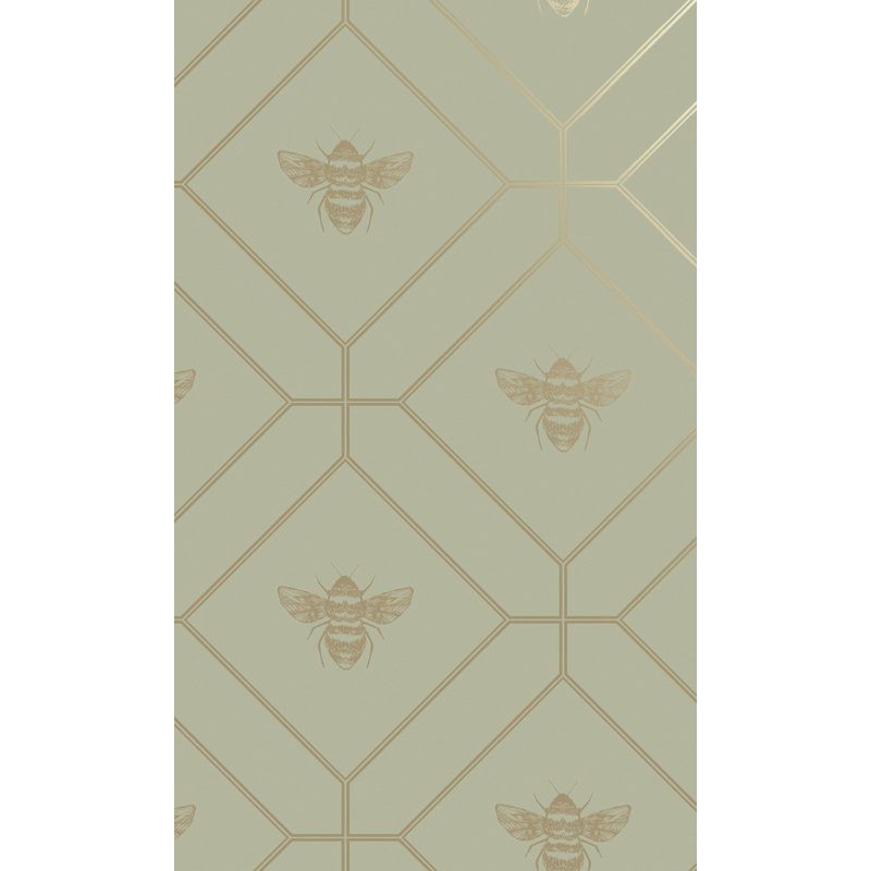 Rouleau de papier peint L 33 pi x l 21 po Romello, Vert