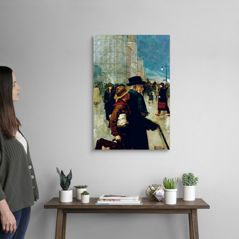 Art mural sur toile Norman Rockwell, H 30 po x l 20 po x P 1,25 po, Toile tendue