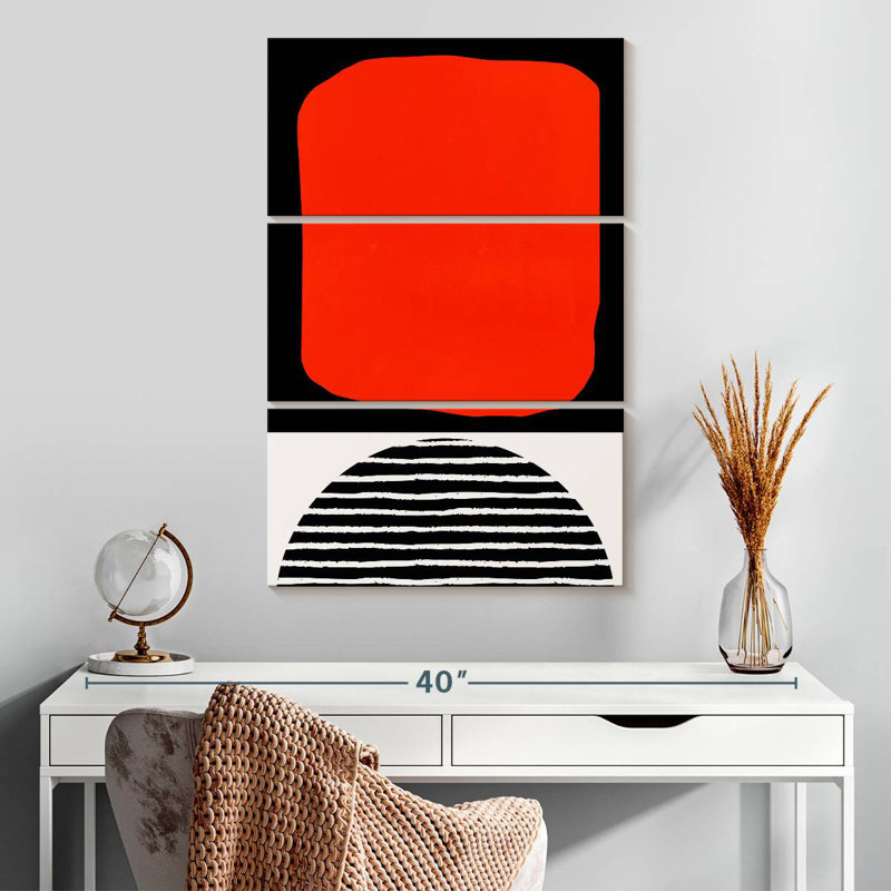 Avery Red Abstracta, 32" H x 20" W