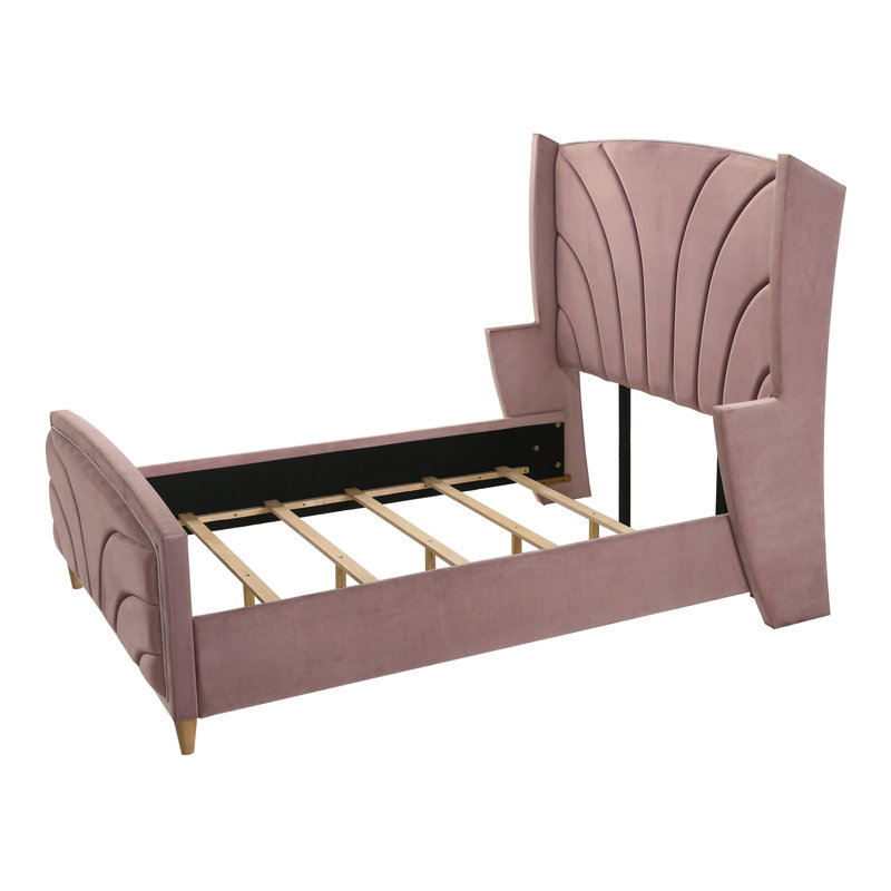 Echikson Upholstered Wingback Bed