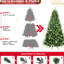 Arbre de Noël traditionnel de 6 pi avec 1339 pointes Pe + réalistes, construction à charnières pour une installation rapide et facile, support en métal décorations des Fêtes aspect naturel, installation rapide et stable