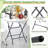 32" Round Folding Table Lightweight Portable Commercial Banquet Table For Picnic