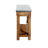 Crockett Industrial Rustic Solid Wood Frame Rectangular Console Media Table with Storage-1800778410