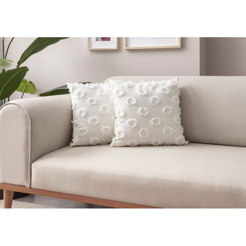 Ensemble de housse de coussin (2 pièces), Blanc