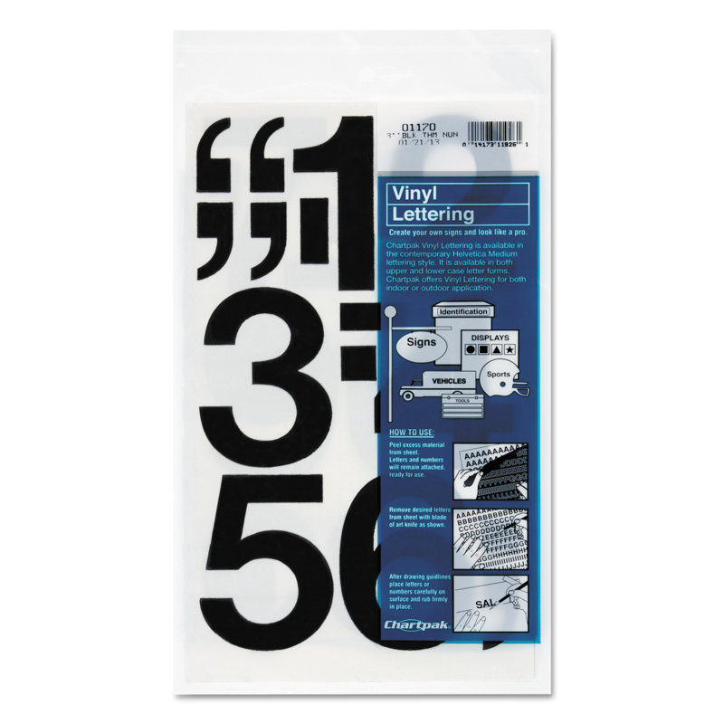 Chartpak® Press-on Letters and Numbers
