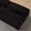 Canapé modulaire incurvé modulaire en chenille noire