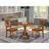 Dublin 2 - Person Solid Wood Solid Wood Top Pedestal Dining Set