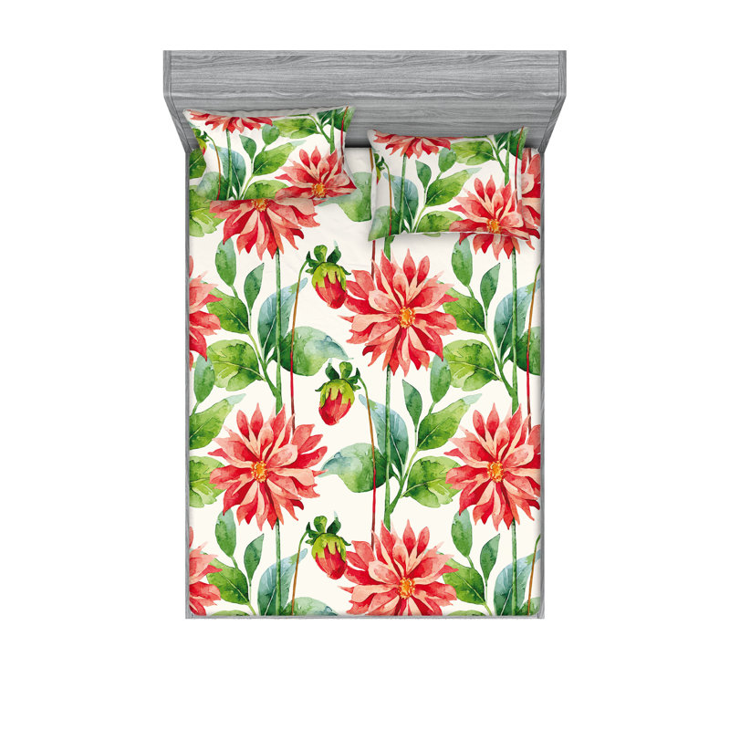 Drap-housse Ambesonne, Ensemble de draps très grand californien avec 2 t