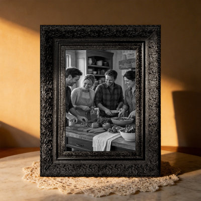 5" x 7" Black 1PC Memory Picture Frame for Pet Photo Display