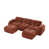 Velours rouge-brun