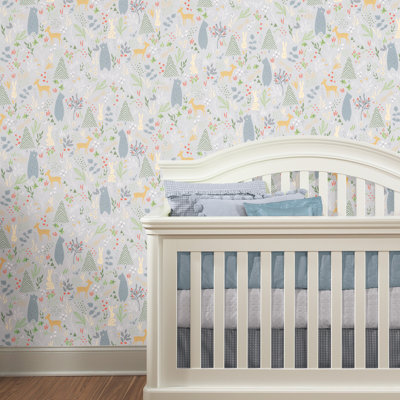 SPRING FOREST PALS PEEL & STICK WALLPAPER