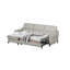 Falkirk Leather Corner Sofabed-169230812-169230811