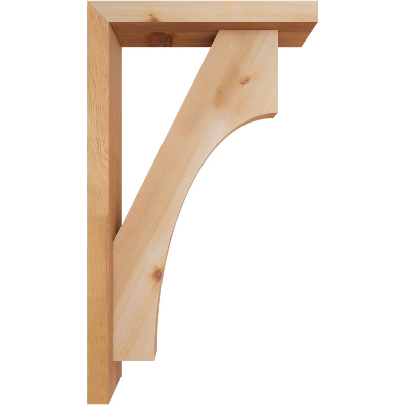 Support Westlake Block avec support décalé, 28 x 16, Cèdre rouge occidental de l 3 1/2 po (lisse)