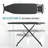 Ironing Board 48X15 In,  Large Heavy Duty Ironing Boards Full Size With Pad And Cover, Height Adjustable Iron Stand With Storage Tray And Iron Rest, Black