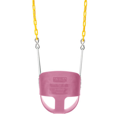Pink Bucket Swing with Chains