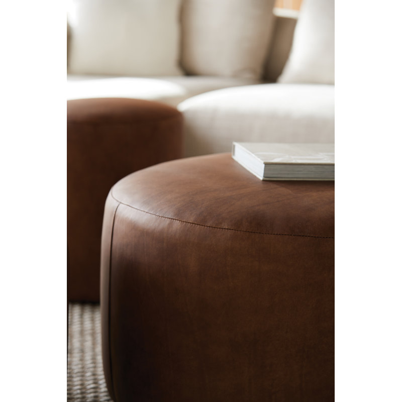 Repose-pieds en cuir Cocoa Cleo