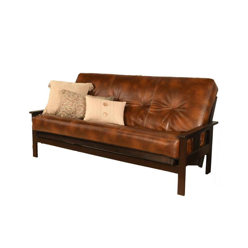 Futon de 80 po avec matelas Stratford, Espresso, Sentier de l'Oregon de couleur amande, Innerspring
