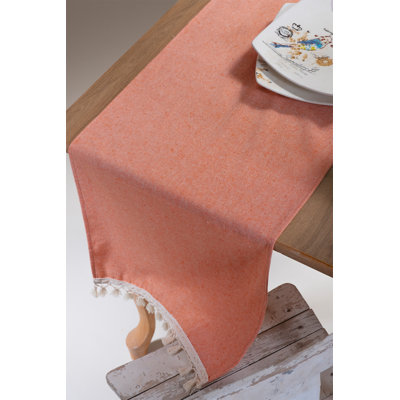 Cotton Tasseled 40 X 150 Cm Table Runner - Boundry Purple