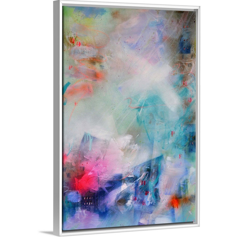 "Hope no. 9" par BEA garding Schubert, reproduction d’art sur toile, Cadre blanc, H 20 po x l 14 po x P 1,75 po