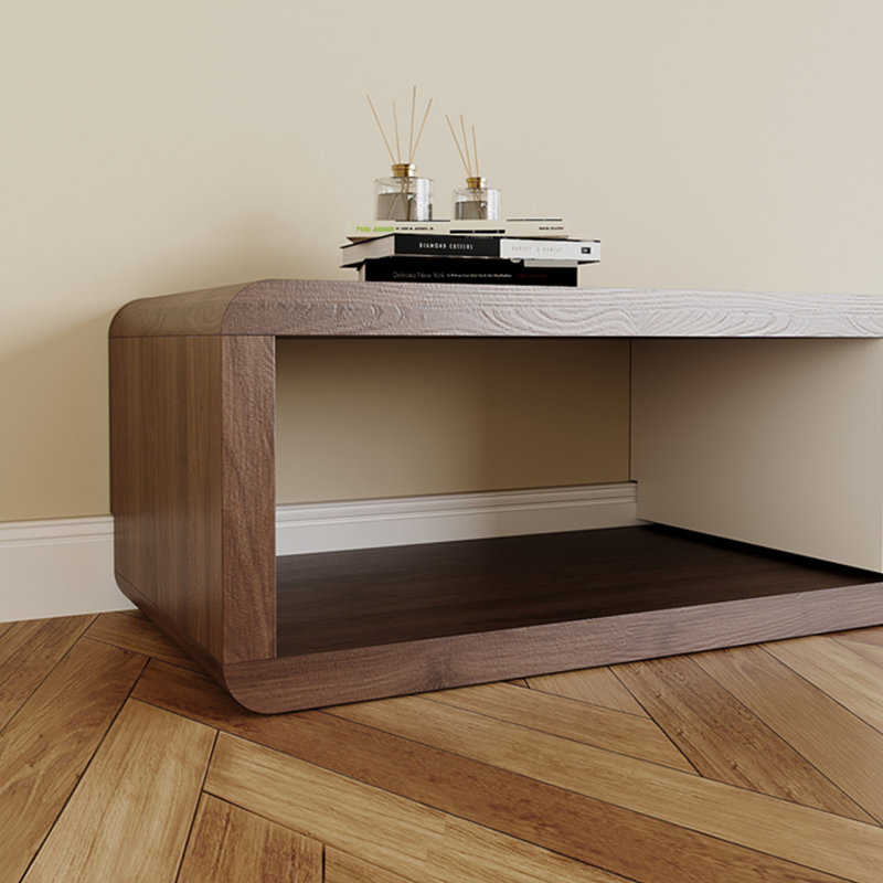 Modern Brown Retractable TV Stand