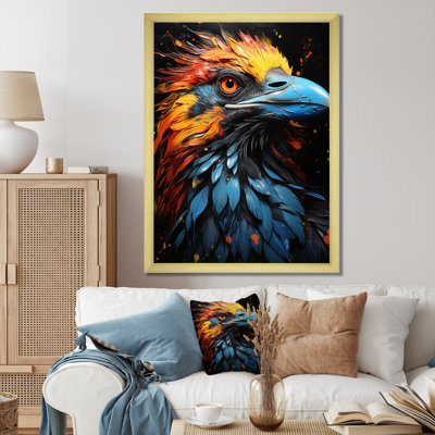 «Enlil Crow Popart Royalty IV», reproduction sur toile