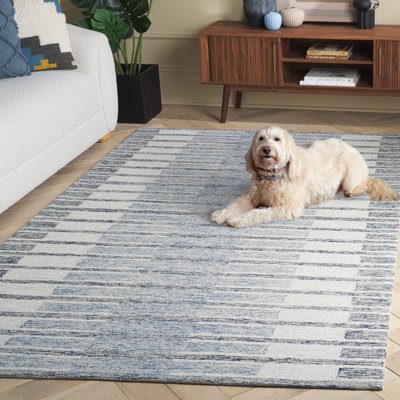 Tapis ivoire / bleu Ebony 812