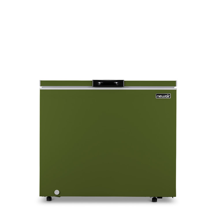 Newair 6.7 Cu. Ft. Mini Deep Chest Freezer and Refrigerator in Military Green, Digital Temperature