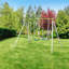 OneConcept Metal Swing Set with 3 Swing(s)-458545551
