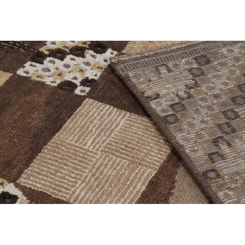 Scandinavian One-of-a-Kind 9'0X12'0 Hand Knotted Area Rug