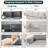 79'' Upholstered Sofa With Ottoman-463322411