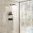 12 In Rainfall Wall Mounted Thermostatic Shower System With Handheld Shower and Neck Massage Spout