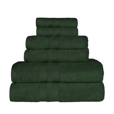 Ensemble de serviettes douces en coton à 100 % de six articles Amoy