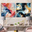 Dabne - Ensemble de 2 collages abstraits carrés-101858258-101858259