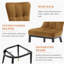 Chaise parsons rembourrée en velours Guitierrez-269339182