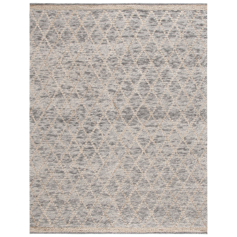 Natura Hand-Woven Geometric Wool and Cotton Rug, Rectangle 8' x 10'