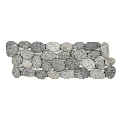 Carrelage mosaïque imbriqué en pierre naturelle LKKK Lomami - 4 po x 12 po