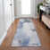 Machine Washable Indoor/Outdoor Xhevrie Denim Rug