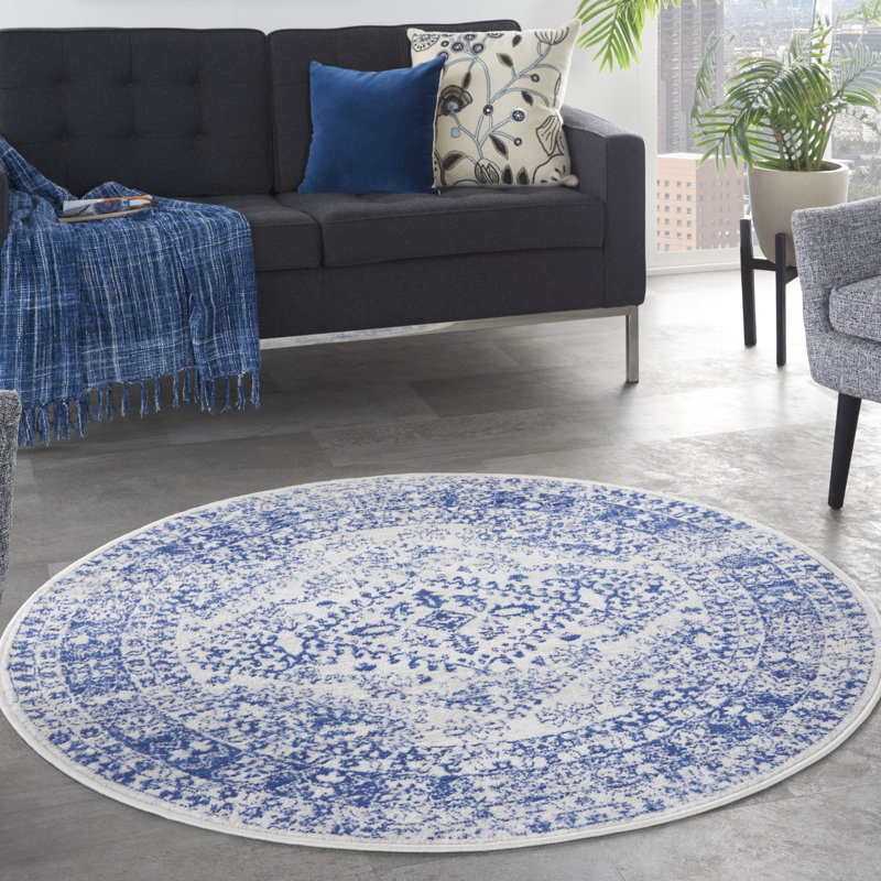 Oriental Indoor Rug, Round 5'