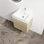 Meuble-lavabo mural 24 po avec lavabo en résine, 2 tiroirs à fermeture en douceur, ensemble KD-838463622