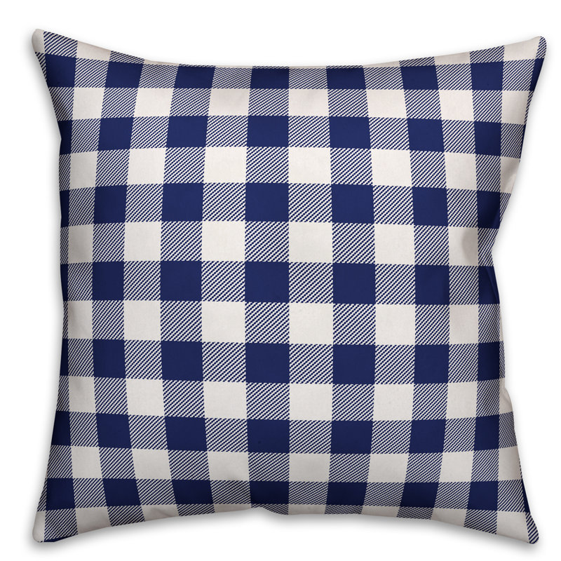 Plaid Reversible Throw Pillow, Indoor