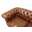 Causeuse Chesterfield en cuir fleur 71,6 po Paris Club-121429800